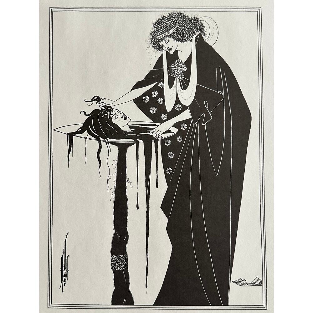Aubrey Beardsley, Dancer's Reward, Oscar Wilde, Art Print, ~ 250726-WH 240 B